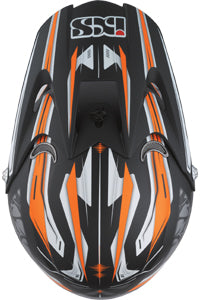 IXS HX 276 FAME MATT SCHWARZ-ORANGE casca cross/enduro